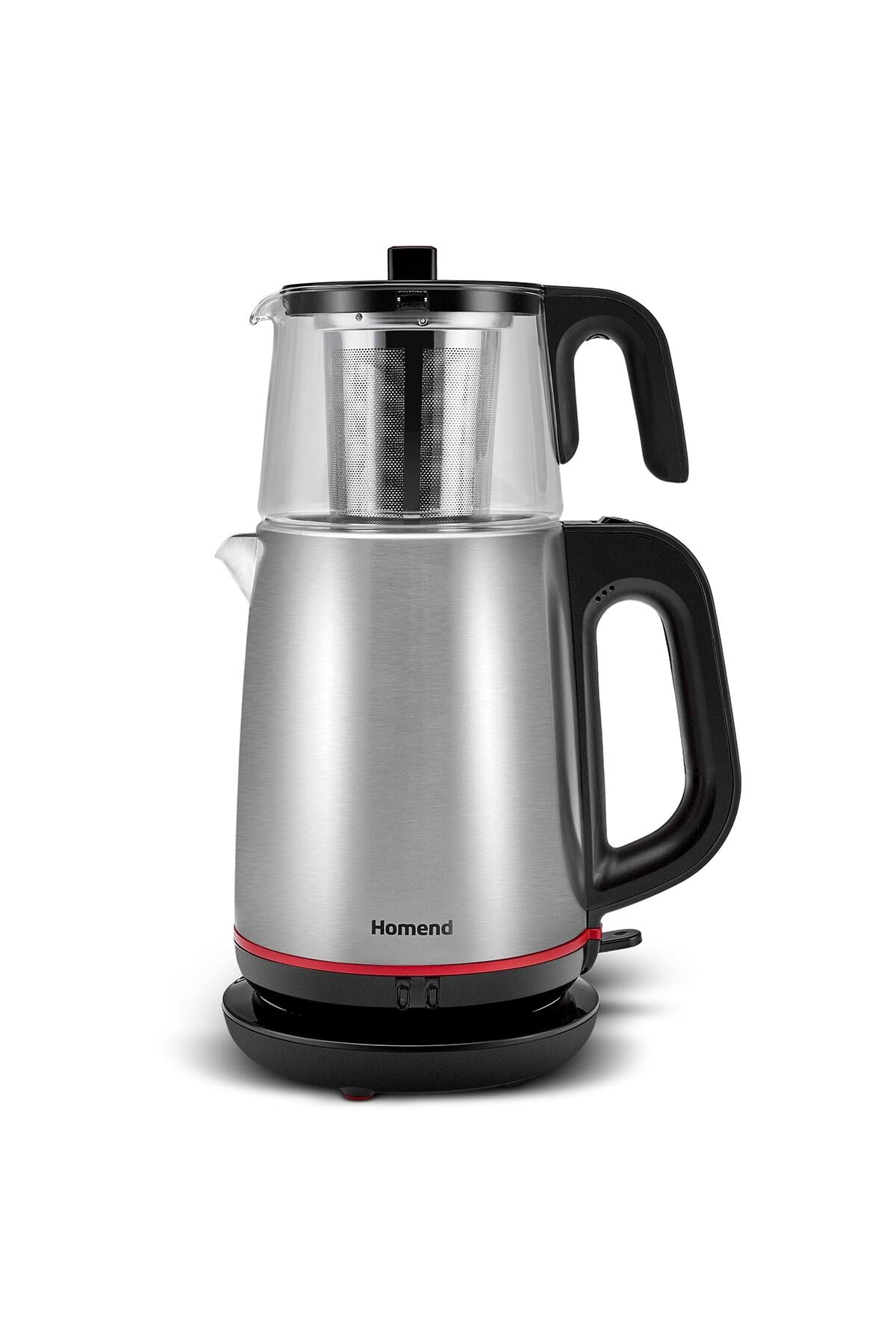 HOMEND Royaltea 1750H Stainless Steel Black Tea Maker with Glass Teapot - MALLTURK