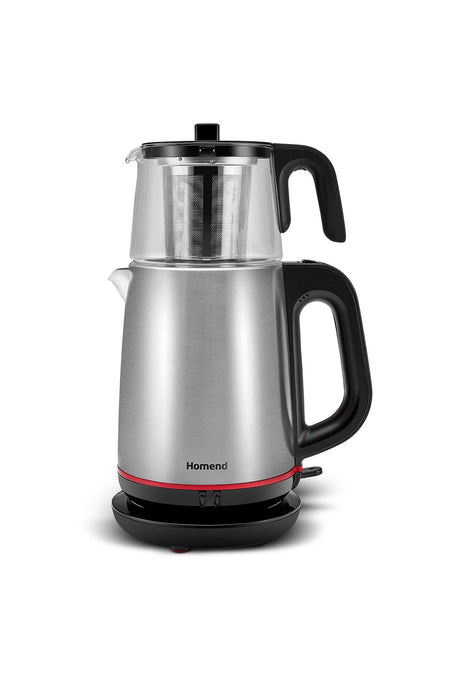 HOMEND Royaltea 1750H Stainless Steel Black Tea Maker with Glass Teapot - MALLTURK