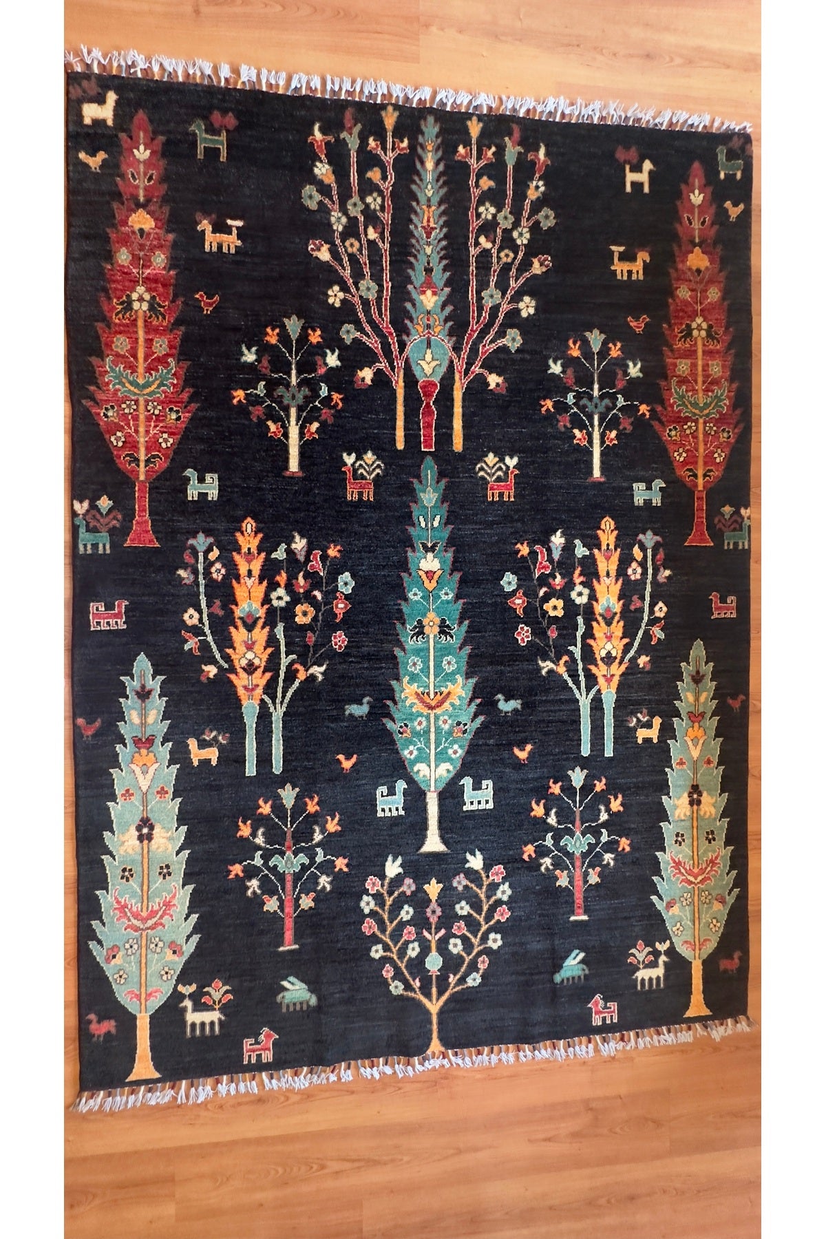 Anatolia Looms Afghan Sultani Hand-Woven Rug