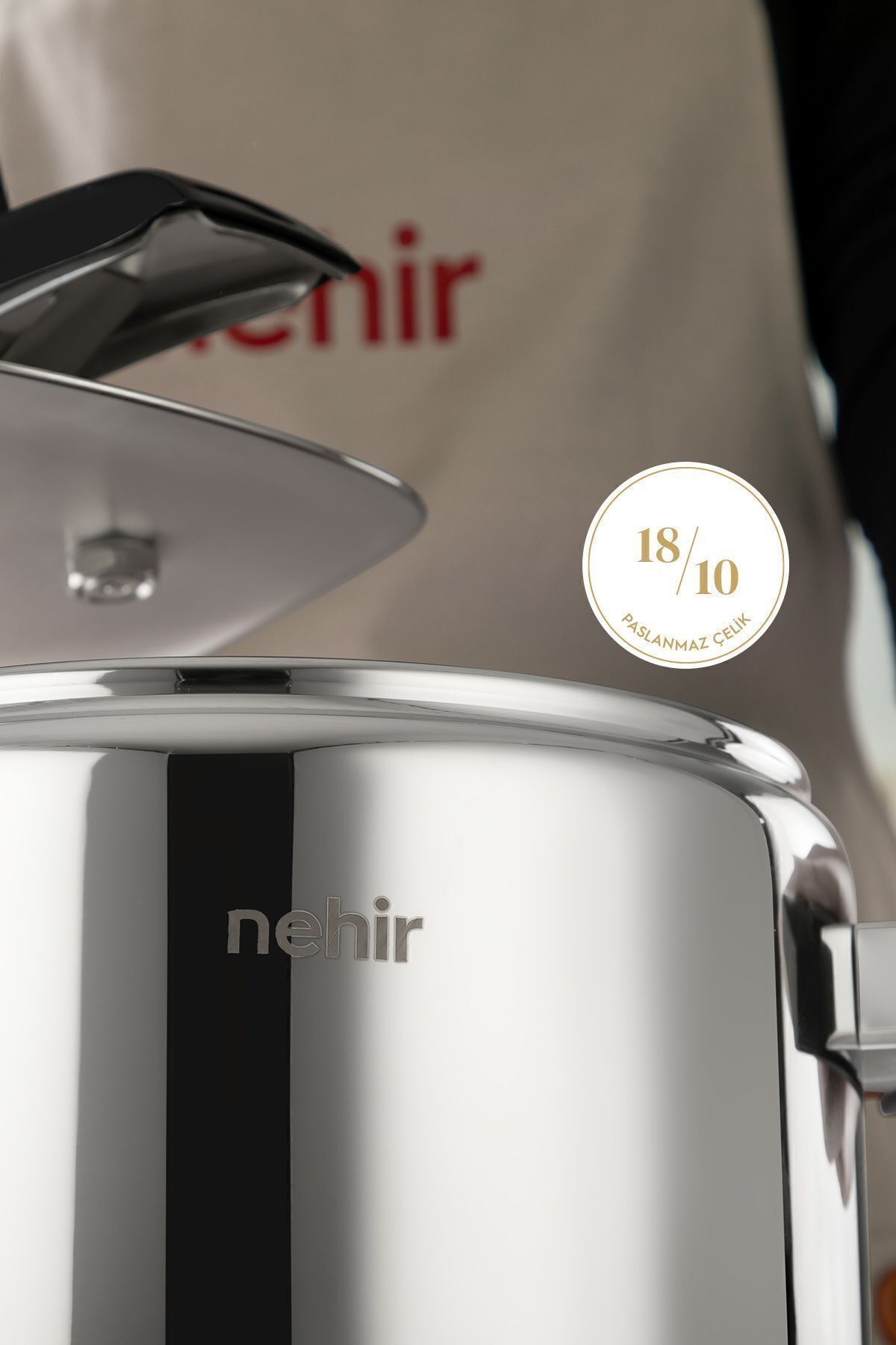Nehir Silver Trend Stainless Steel 6 Liter Pressure Cooker - MALLTURK