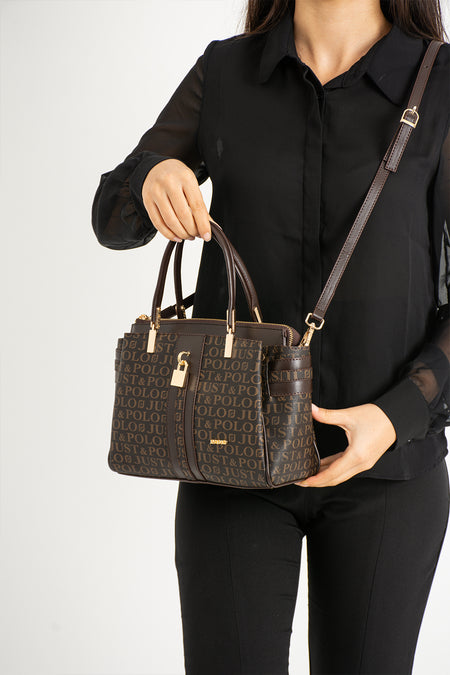 Just Polo Women's Handbag New Season Brown Bag - MALLTURK