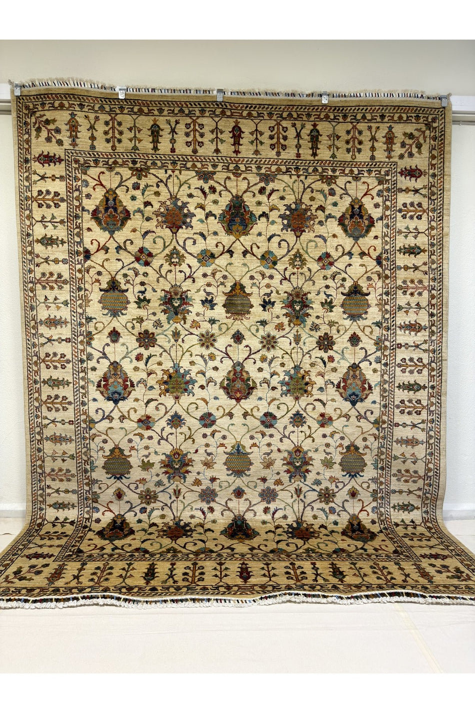 Afghan Handwoven Sultan Model Carpet, 100% Wool, Natural Dyes, Handcrafted Work. - MALLTURK