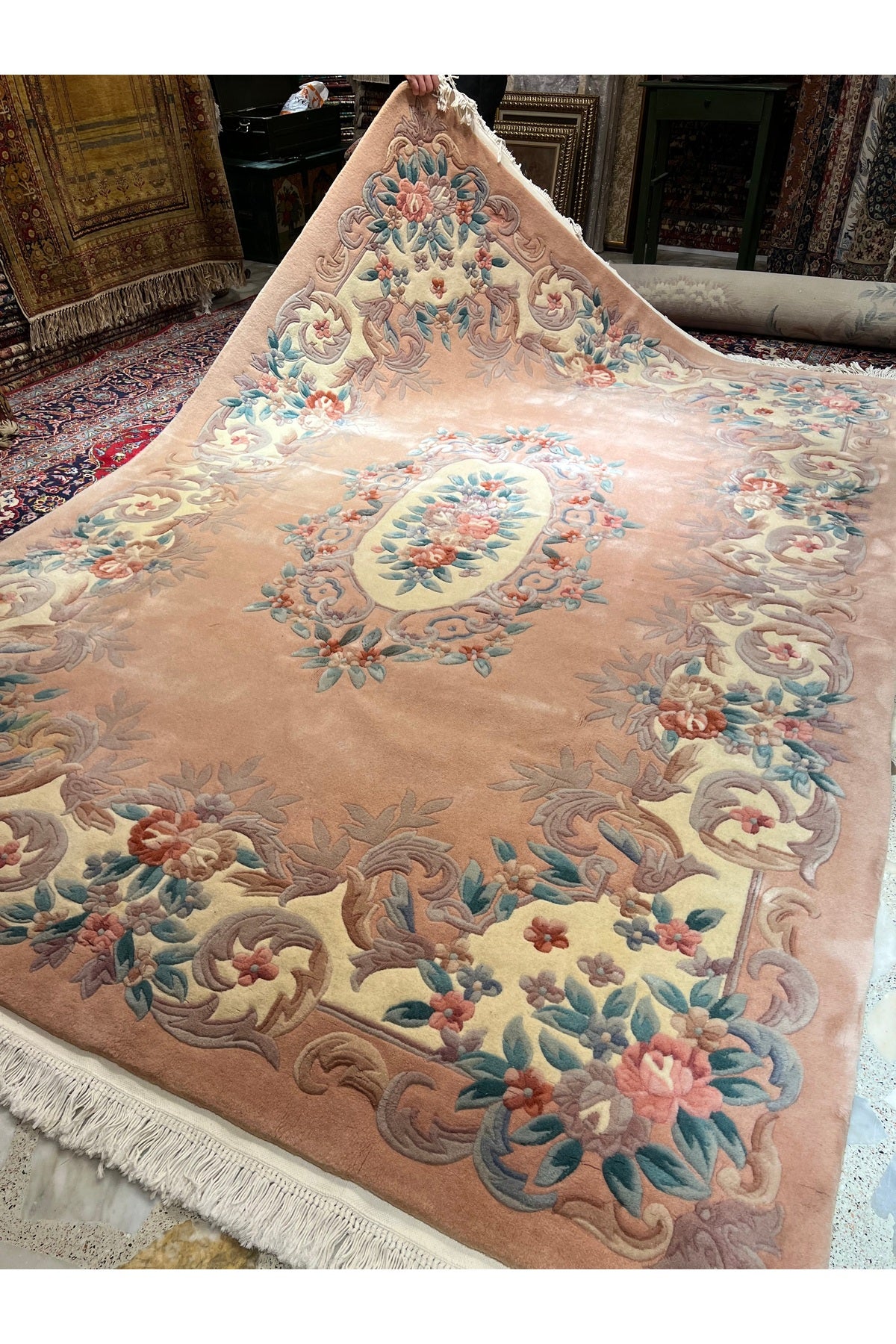 RD RAMAZAN DAG Hand Rug Art Hand-Woven Embossed Chinese Rug Size 300x200