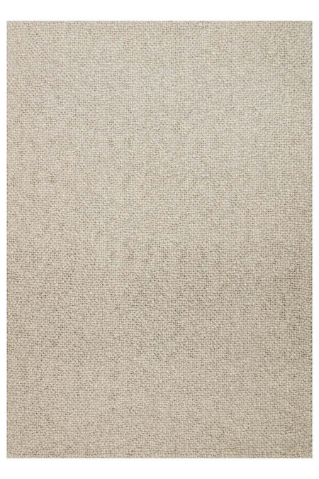 Vog Rug Loopy Hand-Woven Pure Wool and Cotton Rug Scandinavian Style Soft Textured Beige/Gray/Cream Color VogCHK