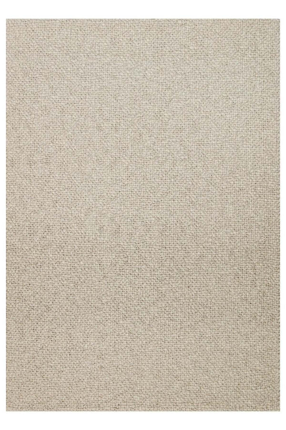 Vog Rug Loopy Hand-Woven Pure Wool and Cotton Rug Scandinavian Style Soft Textured Beige/Gray/Cream Color VogCHK