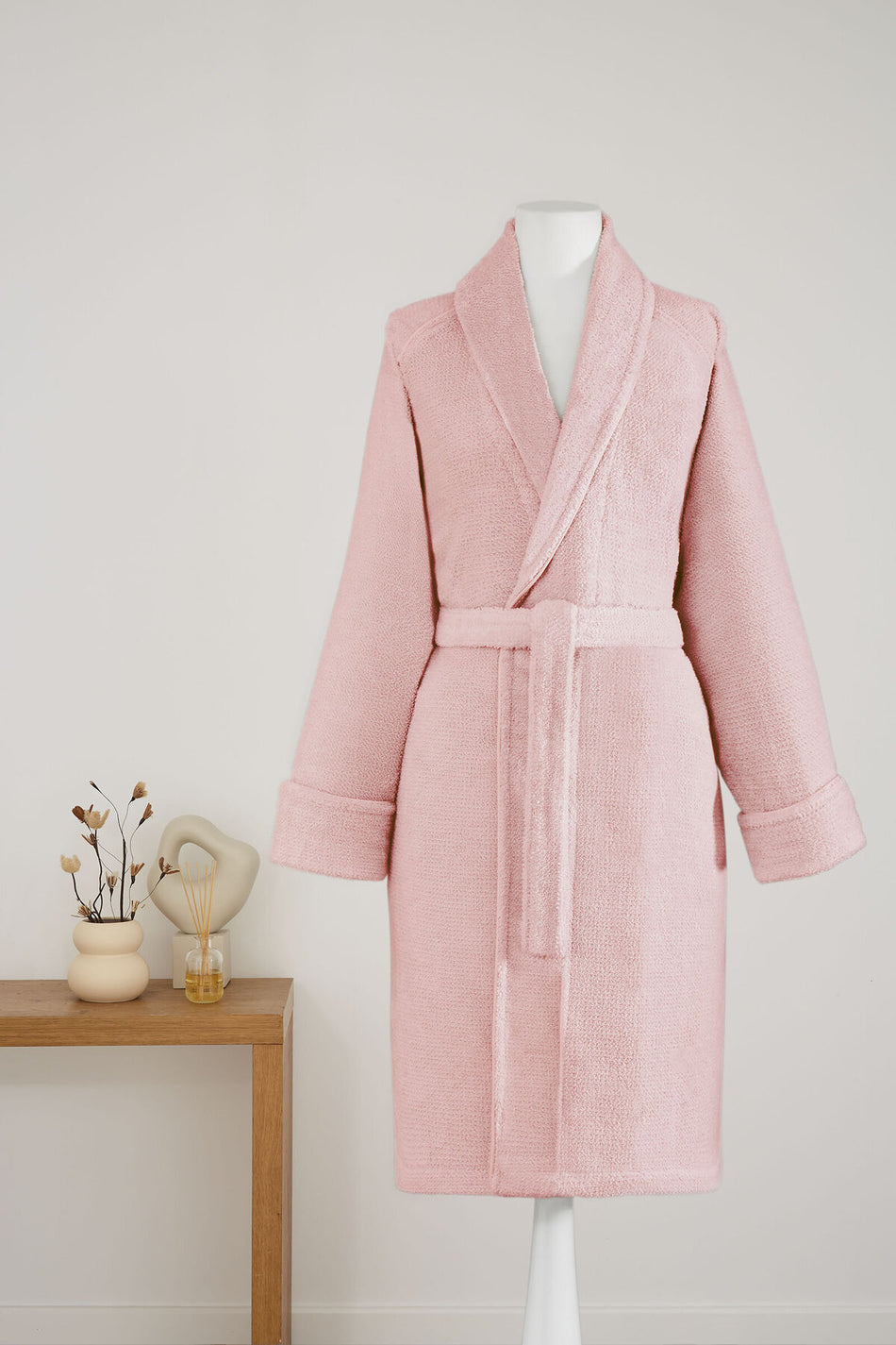 Ozdilek Sadem Organic Pine Shawl Collar Bathrobe - MALLTURK