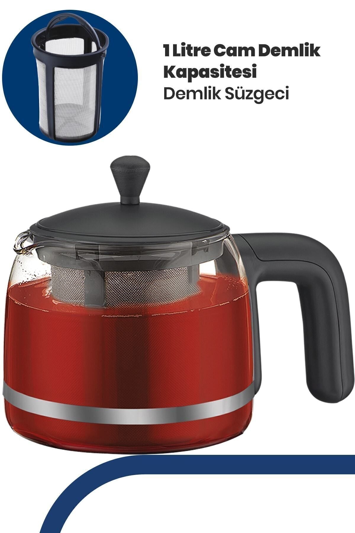 GoldMaster Dostane Glass Teapot BPA-Free Tea Maker and Water Kettle - MALLTURK
