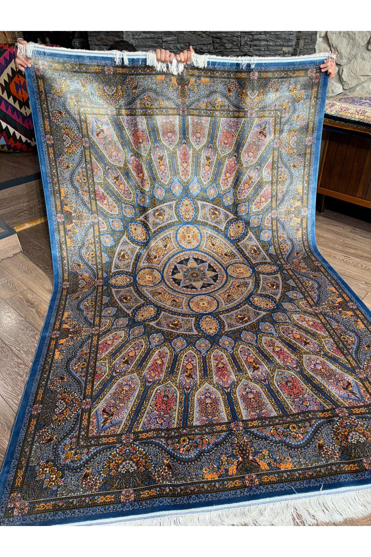 Rustikev Iranian Silk Rug - MALLTURK