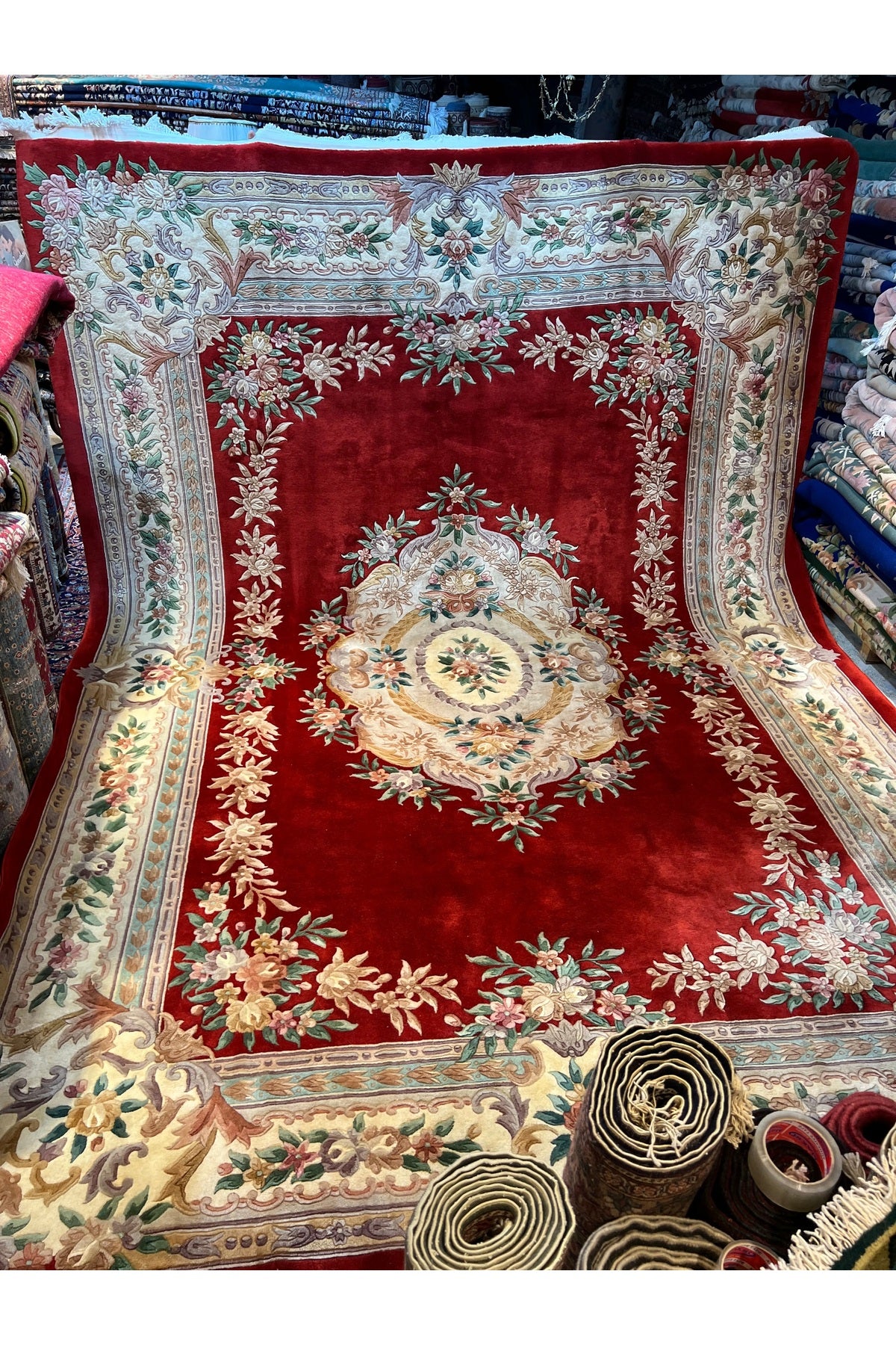 RD RAMAZAN DAG Hand Rug Art Hand-Woven Embossed Chinese Rug Premium Quality Size 425x307 - MALLTURK