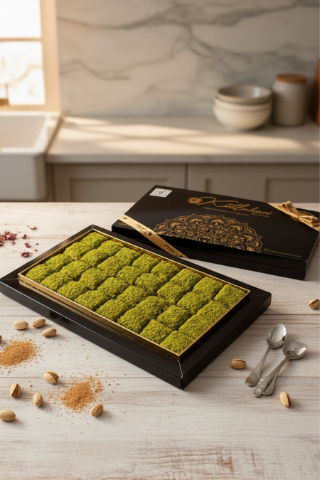Kutluhan Pistachio Chocolate baklava Turkish Delight 800 g - MALLTURK