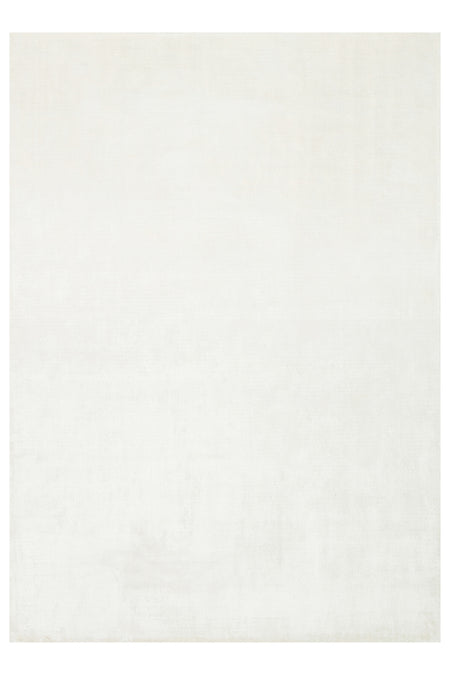 Vog Hali Alure White Handwoven Pure Bamboo Rug Luxury Soft Minimalist Modern Living Room and Lounge Rug - MALLTURK