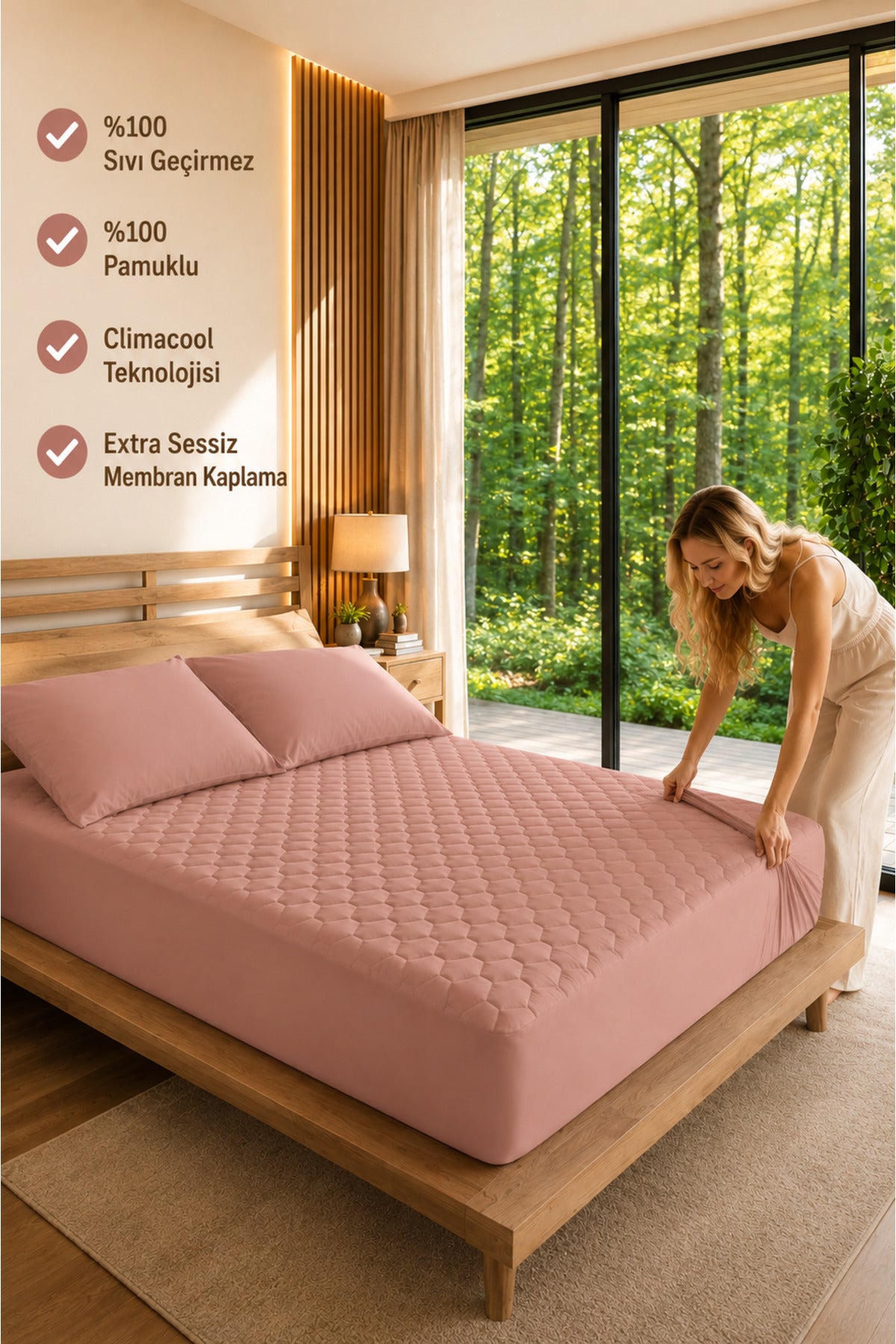 ELY PARKER Waterproof Cotton Quilted Fitted Baby & Kids Mattress Protector - MALLTURK