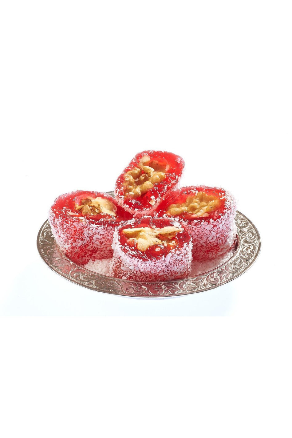 Can Kardesler Kuruyemis Pomegranate Flavored Walnut Grape Molasses Confection Turkish Delight 250 g - MALLTURK