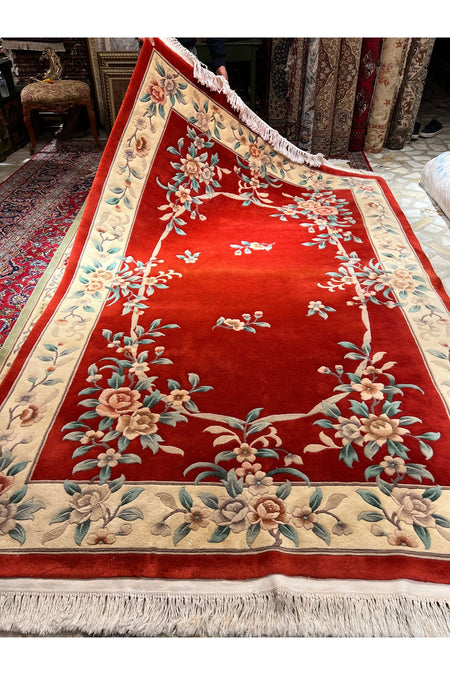 RD RAMAZAN DAG Hand Rug Art Hand-Woven Embossed Chinese Rug Size 300x200 - MALLTURK