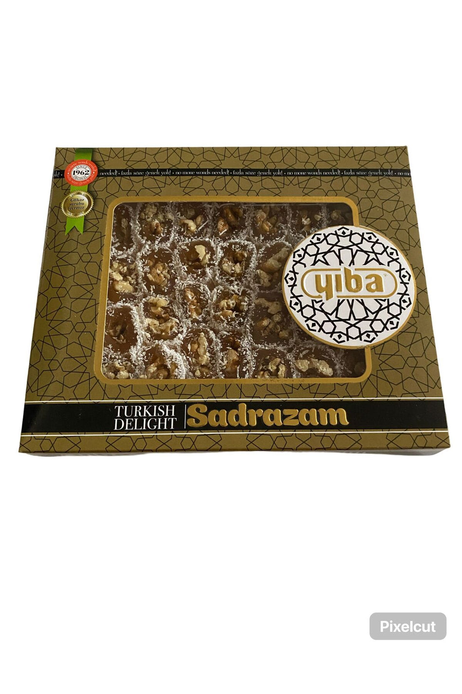 YIBA Walnut Grand Vizier Style Turkish Delight Cut 350 g - MALLTURK