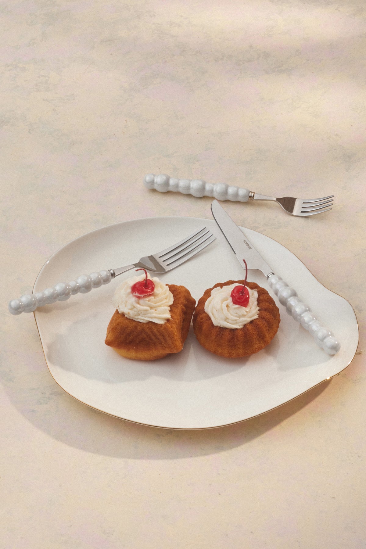 Karaca marin pearl 24 Piece 6 Place Setting Flatware Set - MALLTURK