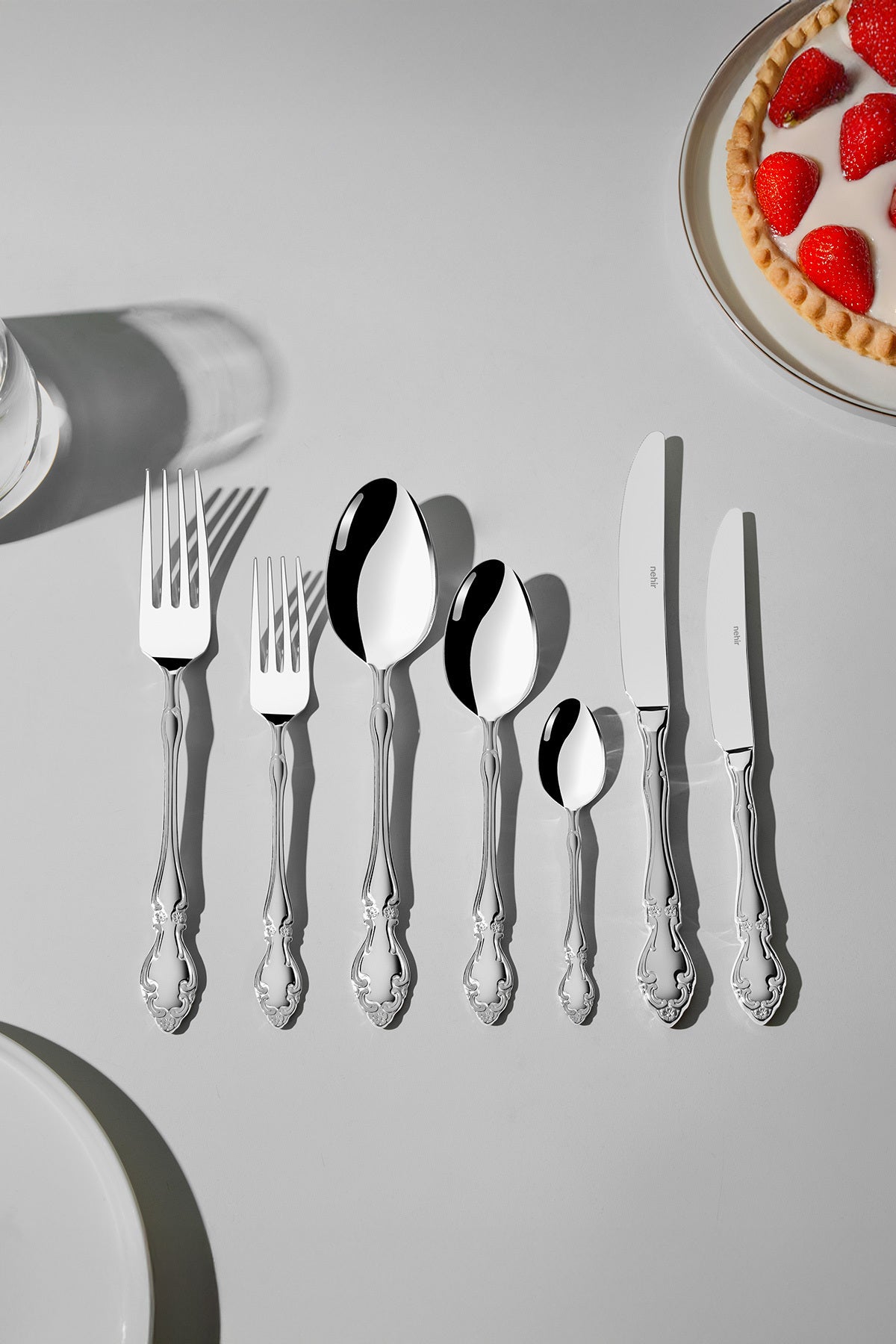 Nehir adriana Satin 89 Piece Boxed Flatware Set - MALLTURK