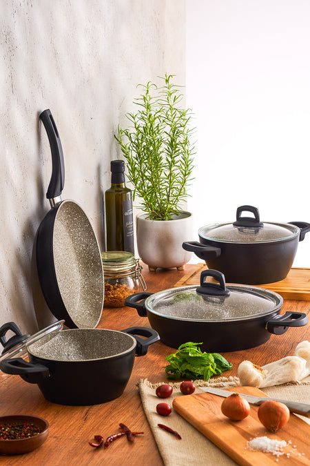 Emsan Banney 7 Piece Granite Cookware Set