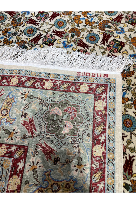 RD RAMAZAN DAG Hand Rug Art Hand-Woven Hereke Rug Lalezar Design Size 395x255 - MALLTURK