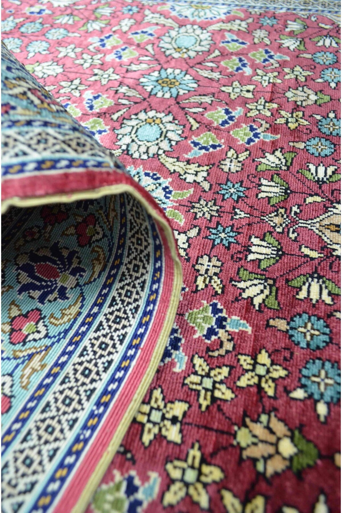 Handmade Pure Silk Hand-Woven Kayseri Rug Runner 73x215 cm (1.57 m2) - MALLTURK