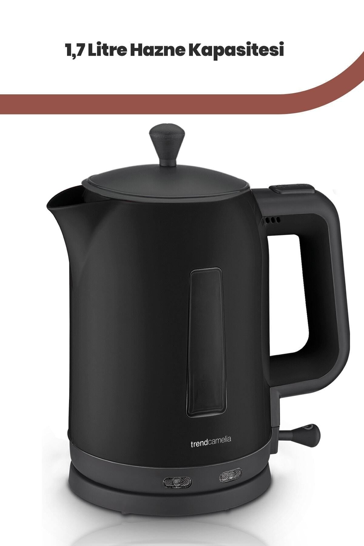 GoldMaster Trendcamelia 2200 Watt Glass Teapot BPA-Free Tea Maker and Water Heater - MALLTURK