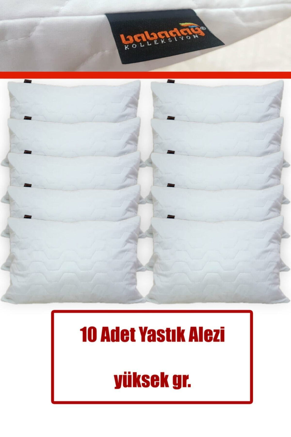 babadag kolleksiyon Quilted Pillow Protector - MALLTURK
