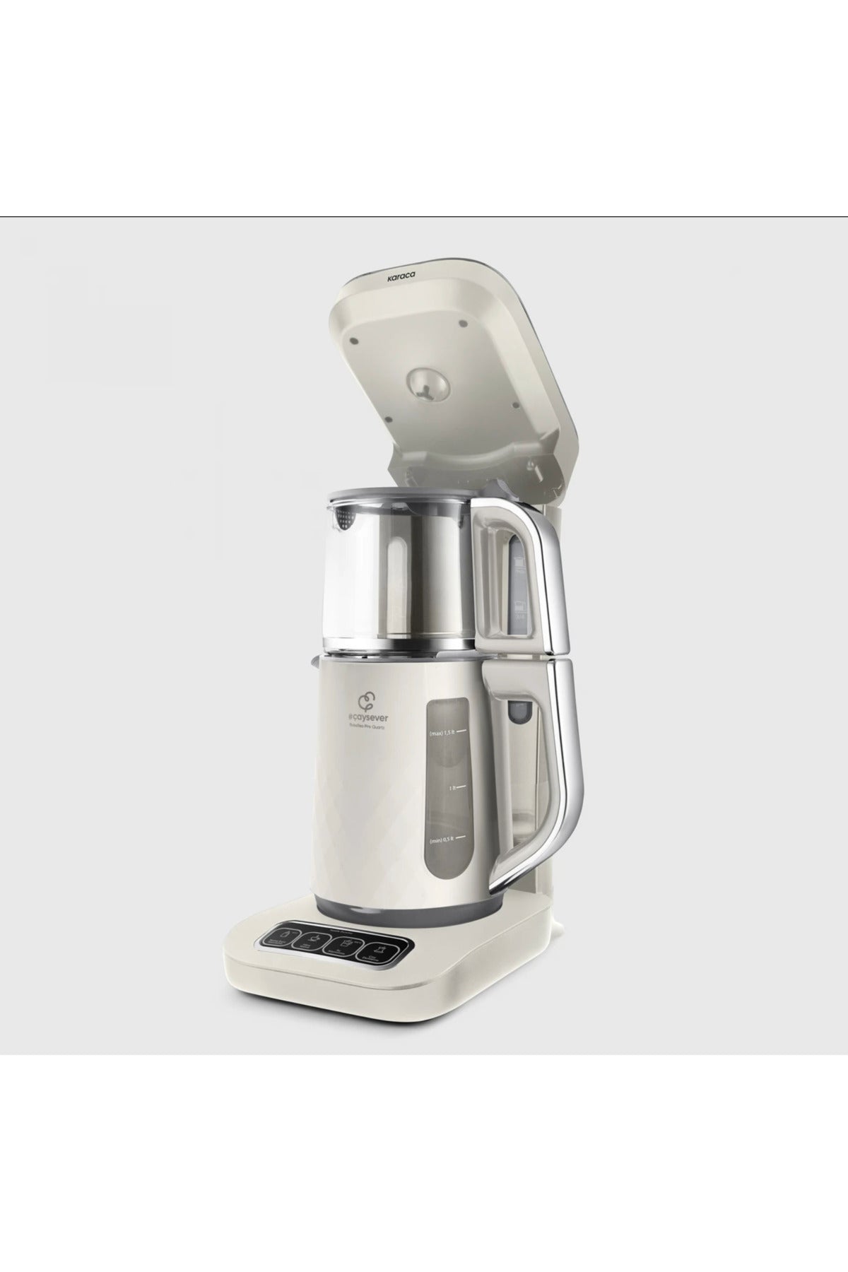 Karaca Pro Tea Lover Robotea 4-in-1 Talking Automatic Water Heater Tea and Filter Coffee Machine - MALLTURK