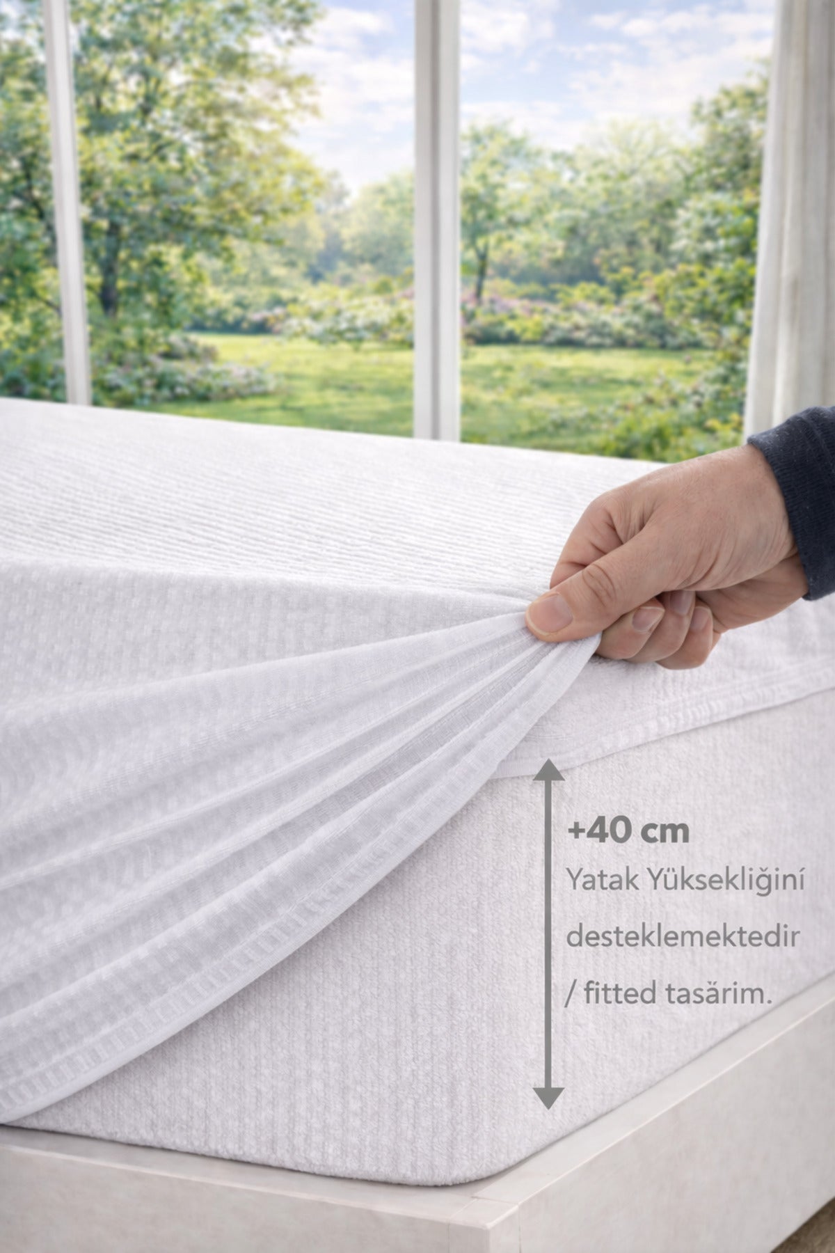 Hig Store Waterproof Cotton Fitted Mattress Protector - MALLTURK