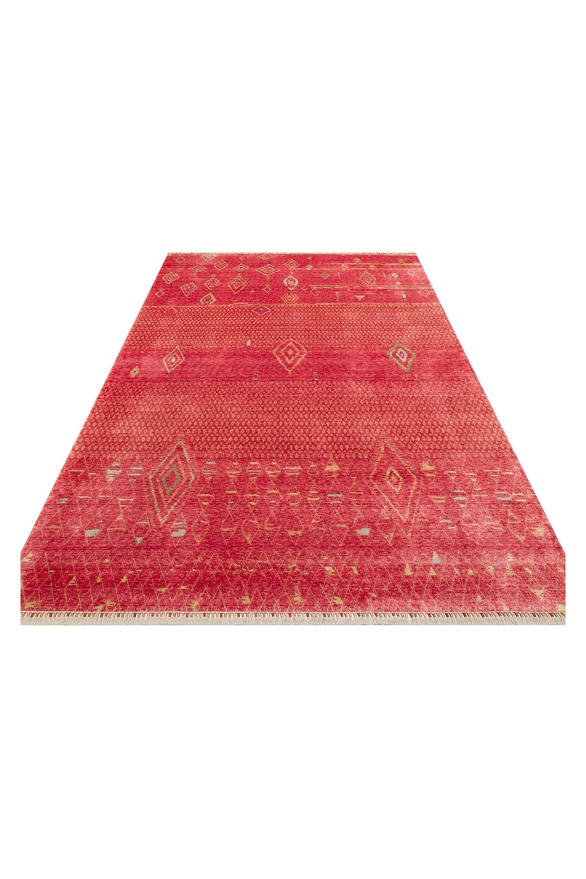 Eko Hali Zara ZR 15 Red Autumn is a special loom rug shaped by the intensive handiwork of women from Usak. - MALLTURK