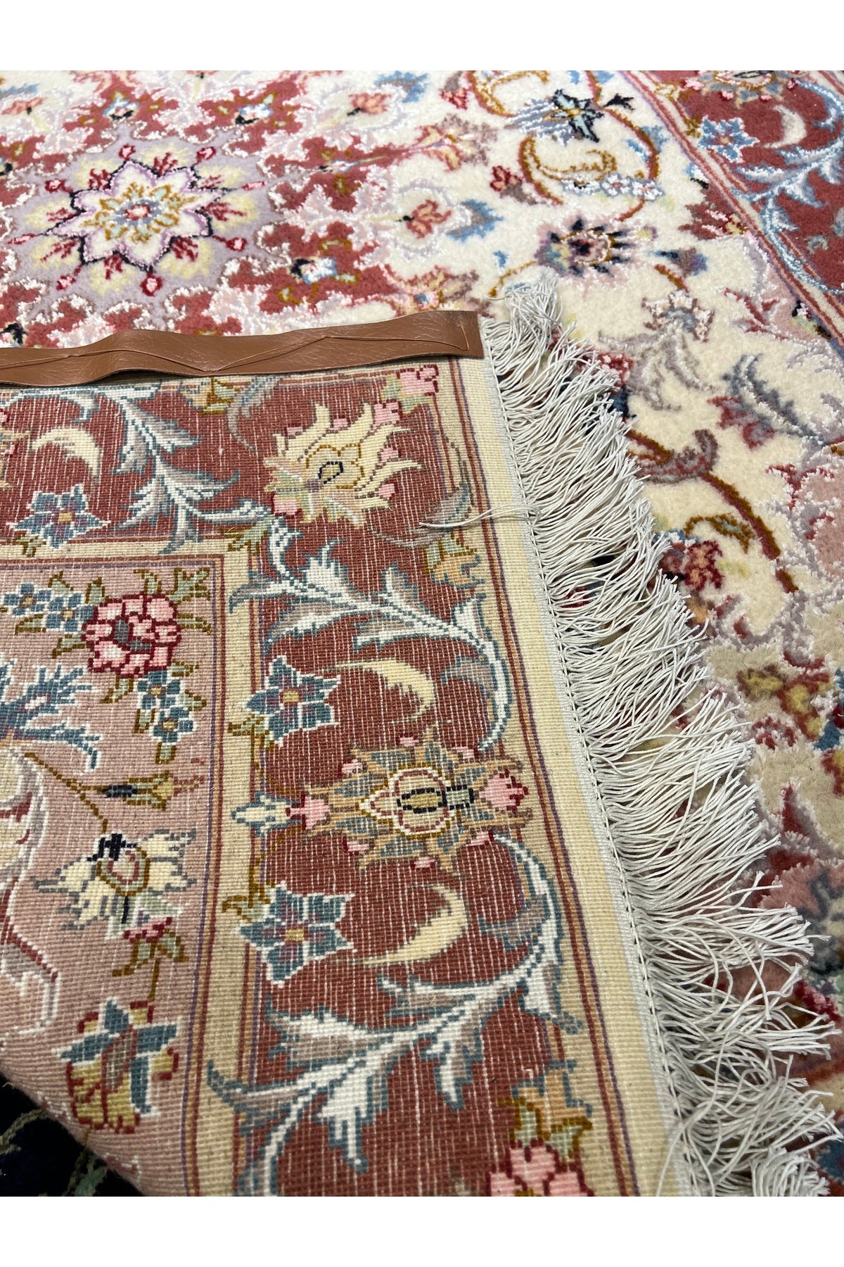 RD RAMAZAN DAG Hand Rug Art Hand-Woven Iranian Tabriz Rug Silk Wool Blend Size 180x124 - MALLTURK