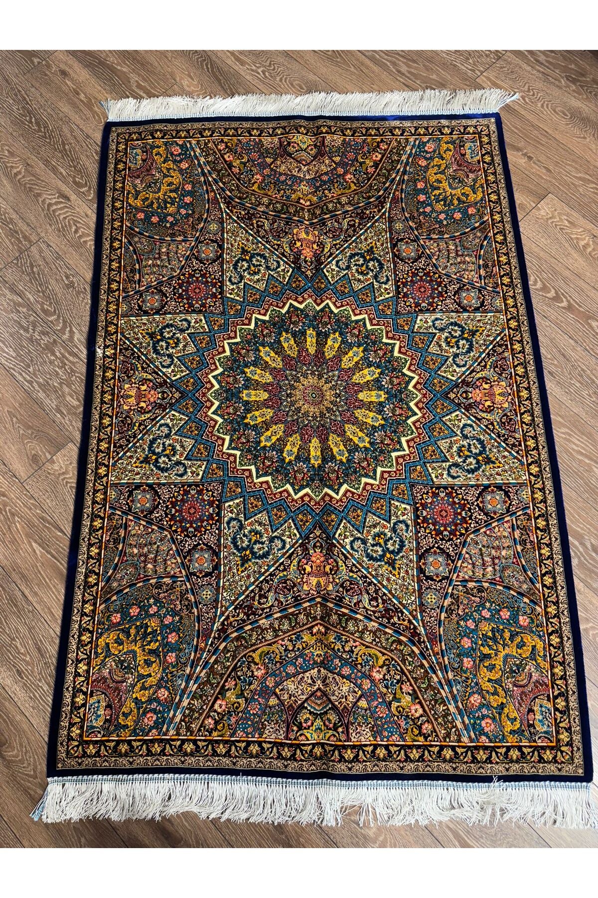 Rustikev Iranian Silk Rug - MALLTURK