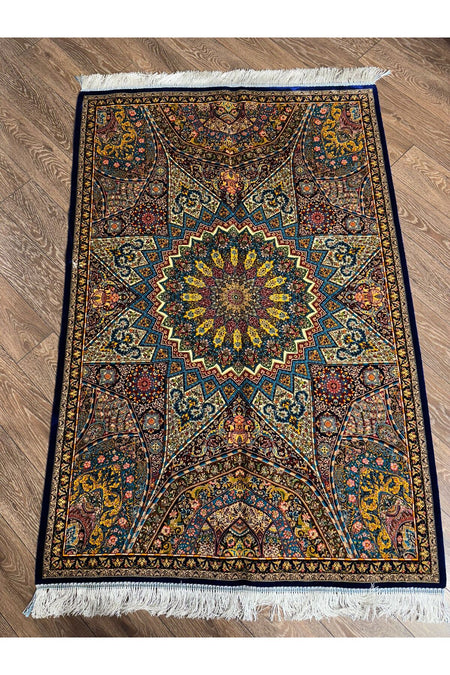 Rustikev Iranian Silk Rug - MALLTURK