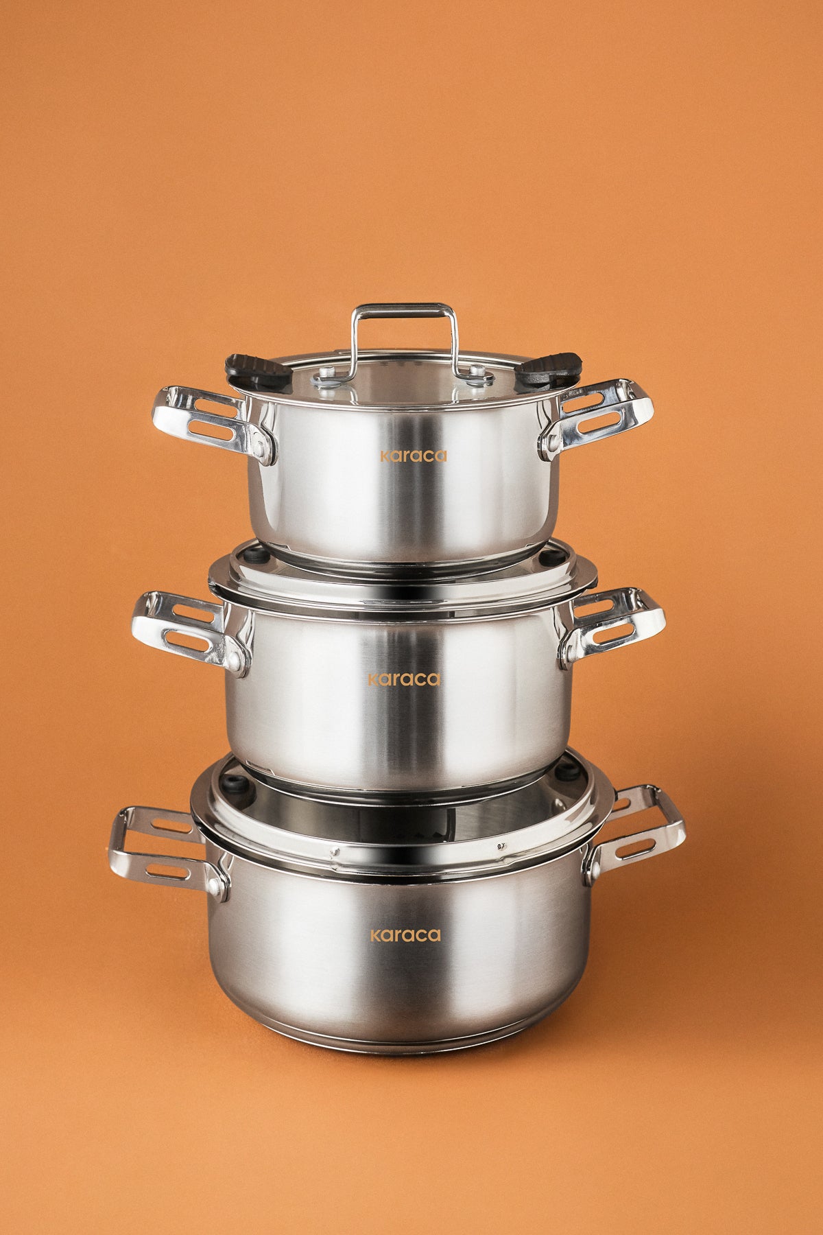 Karaca Powersteel 316+ Alberta Induction Compatible 6 Piece Cookware Set