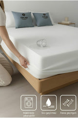 cacao home Mikro Waterproof Fitted Mattress Protector - MALLTURK