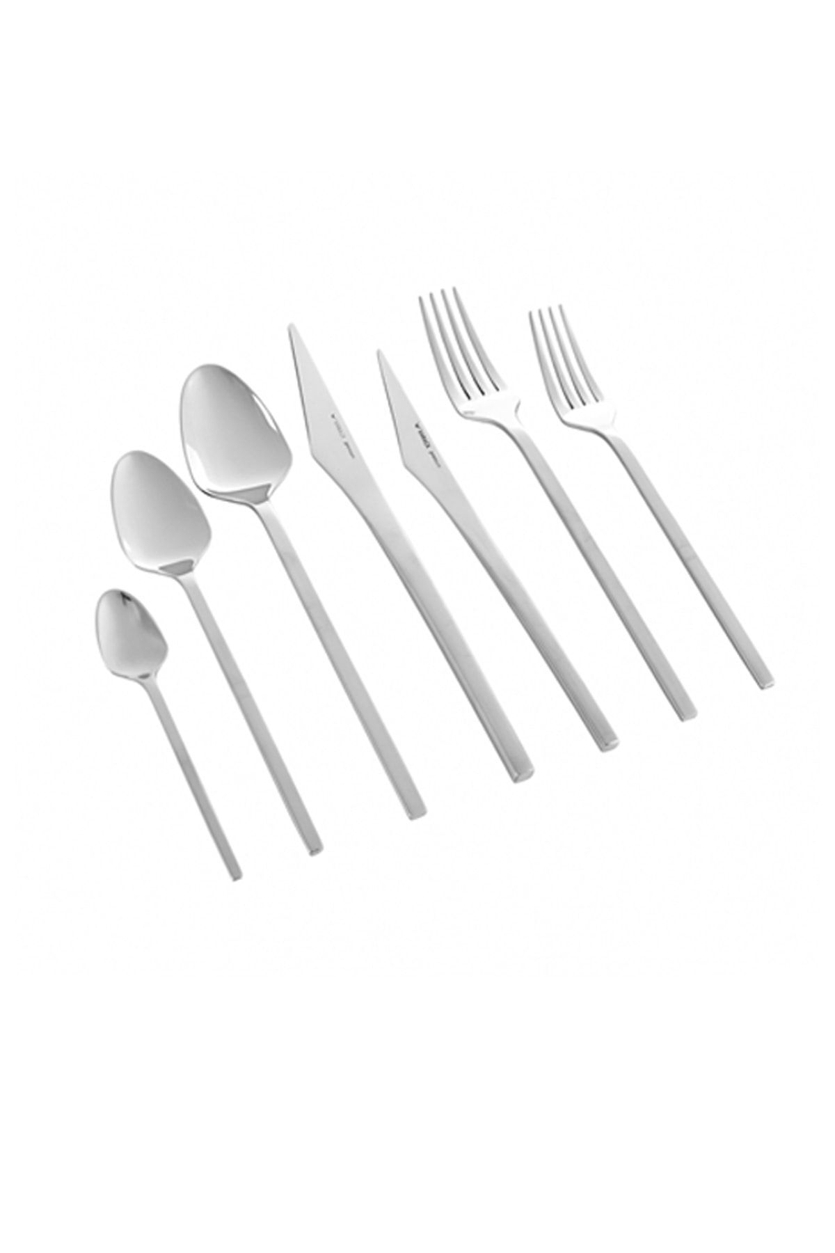 Karaca way 316 Steel 84 Piece 12 Place Setting premium Flatware Set Boxed - MALLTURK