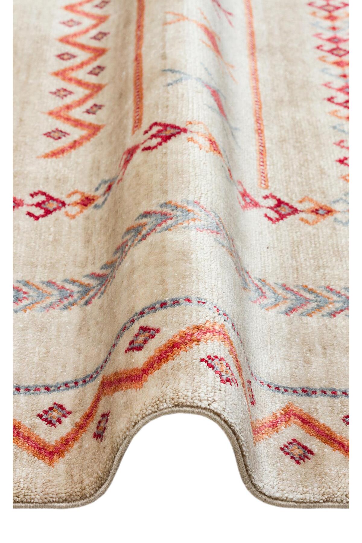 Eko Hali ZARA ZR 20 LIHGT MULTY Authentic Patterned Special Non-Shedding and Easy-to-Clean Tencel - MALLTURK