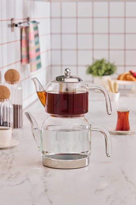 Karaca Panora induction Base Glass Maxi Teapot Set - MALLTURK