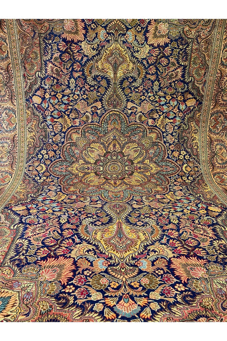 RD RAMAZAN DAG Hand Rug Art Hand-Woven Kayseri Hacilar Weave Premium Quality Cotton Fringe with Wool Weave Size 300x200 - MALLTURK