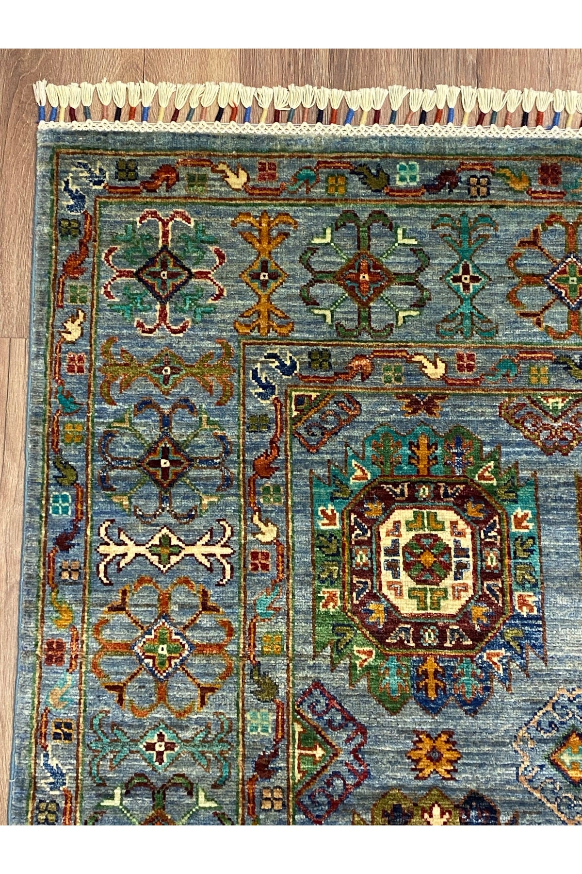 fethiyehalikilim Hand-Woven Afghan Usak Rug %100 Wool %100 Hand-Woven Natural Decorative Rug Handcrafted Original Design