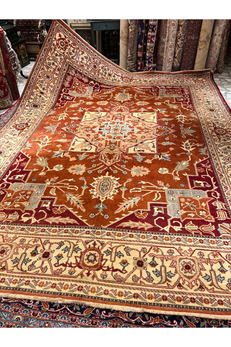 RD RAMAZAN DAG Hand Rug Art Hand-Woven Kula Rug Heriz Design 366x275 - MALLTURK