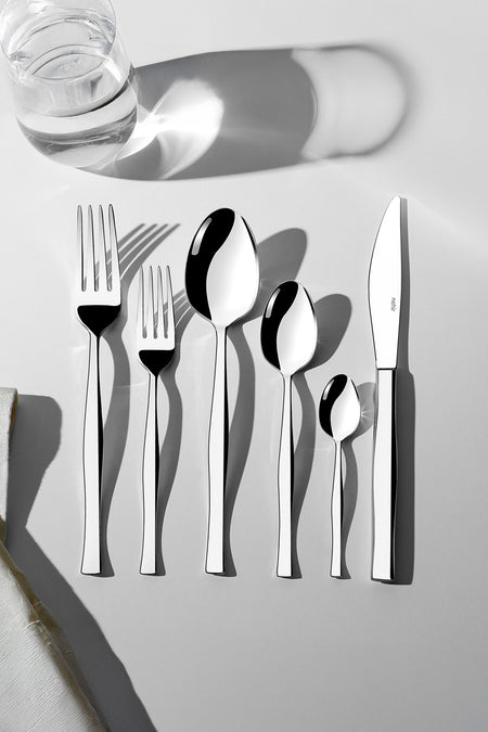 Nehir zarif Plain 12 Place Setting 72 Piece Boxed Flatware Set - MALLTURK