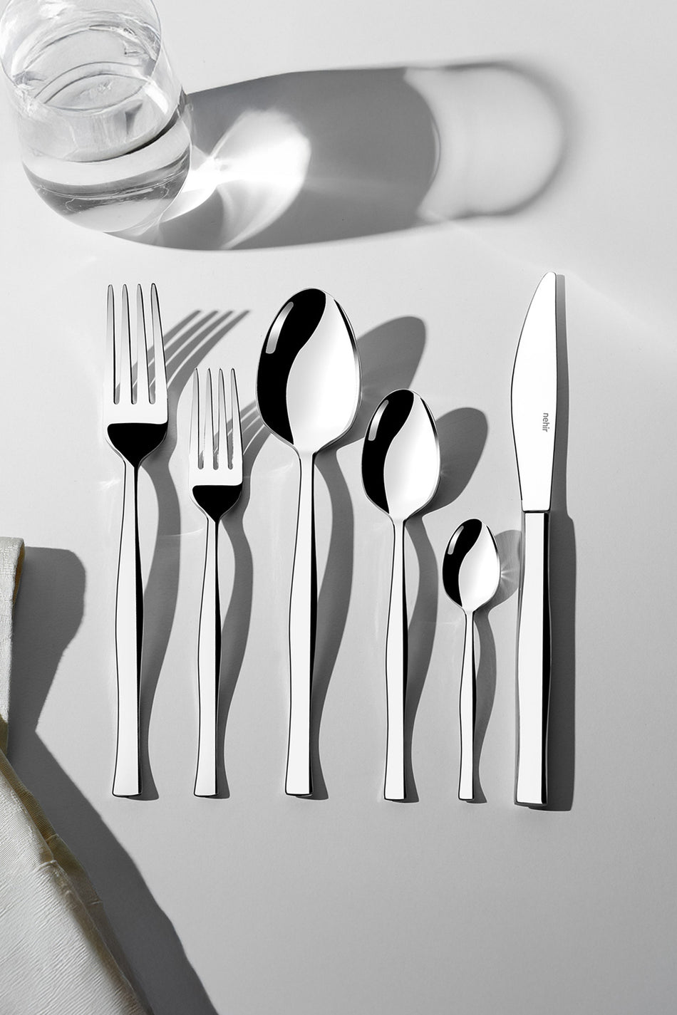 Nehir zarif Plain 12 Place Setting 72 Piece Boxed Flatware Set - MALLTURK