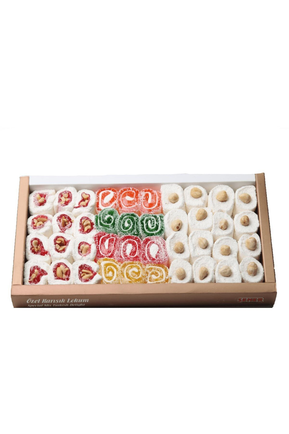 Sener Glucose Free Turkish Delight Assorted Turkish Delight 900 g Gift Box Turkish Delight - MALLTURK