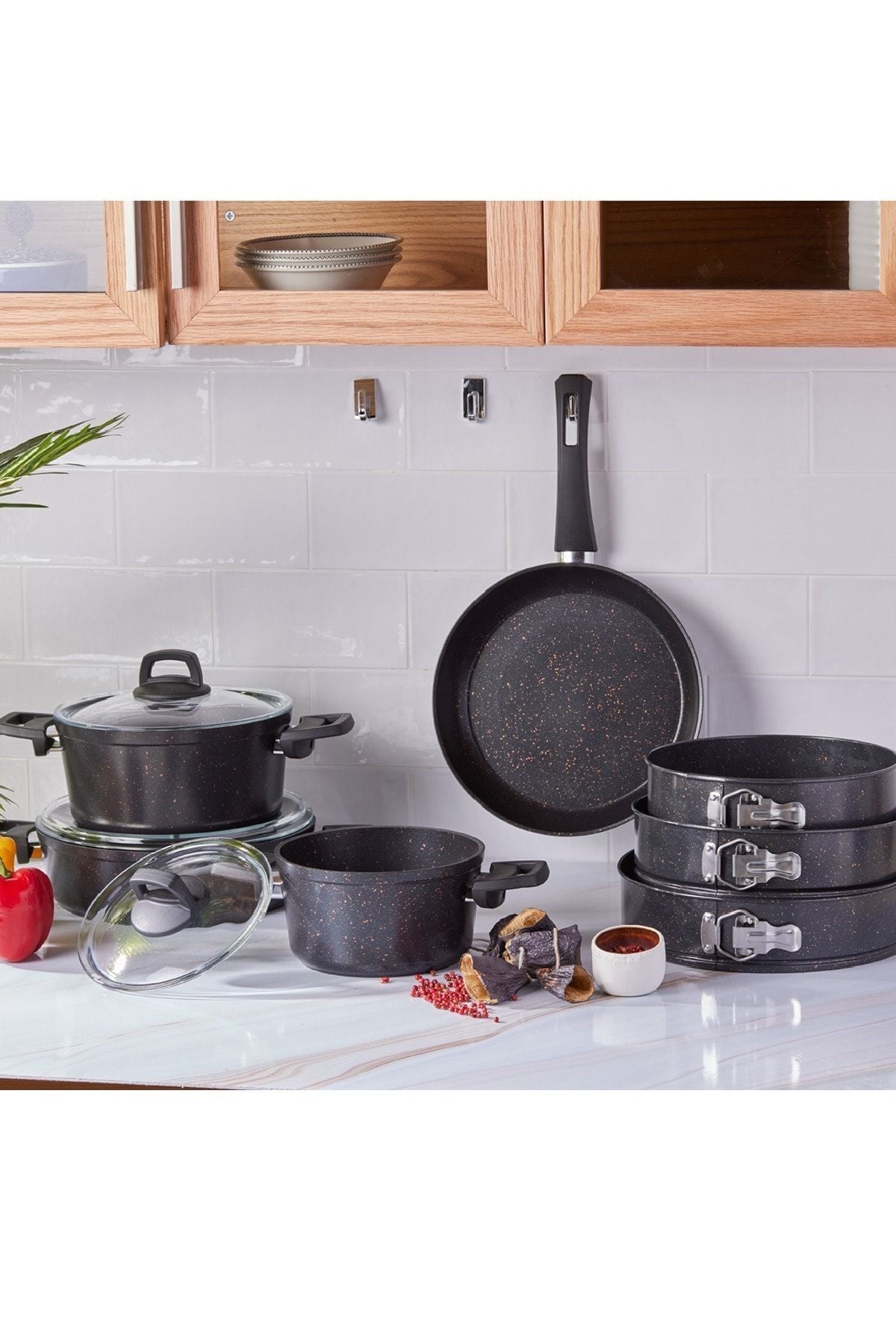 Karaca Biogranit Blackgold 10 Piece Cookware Set