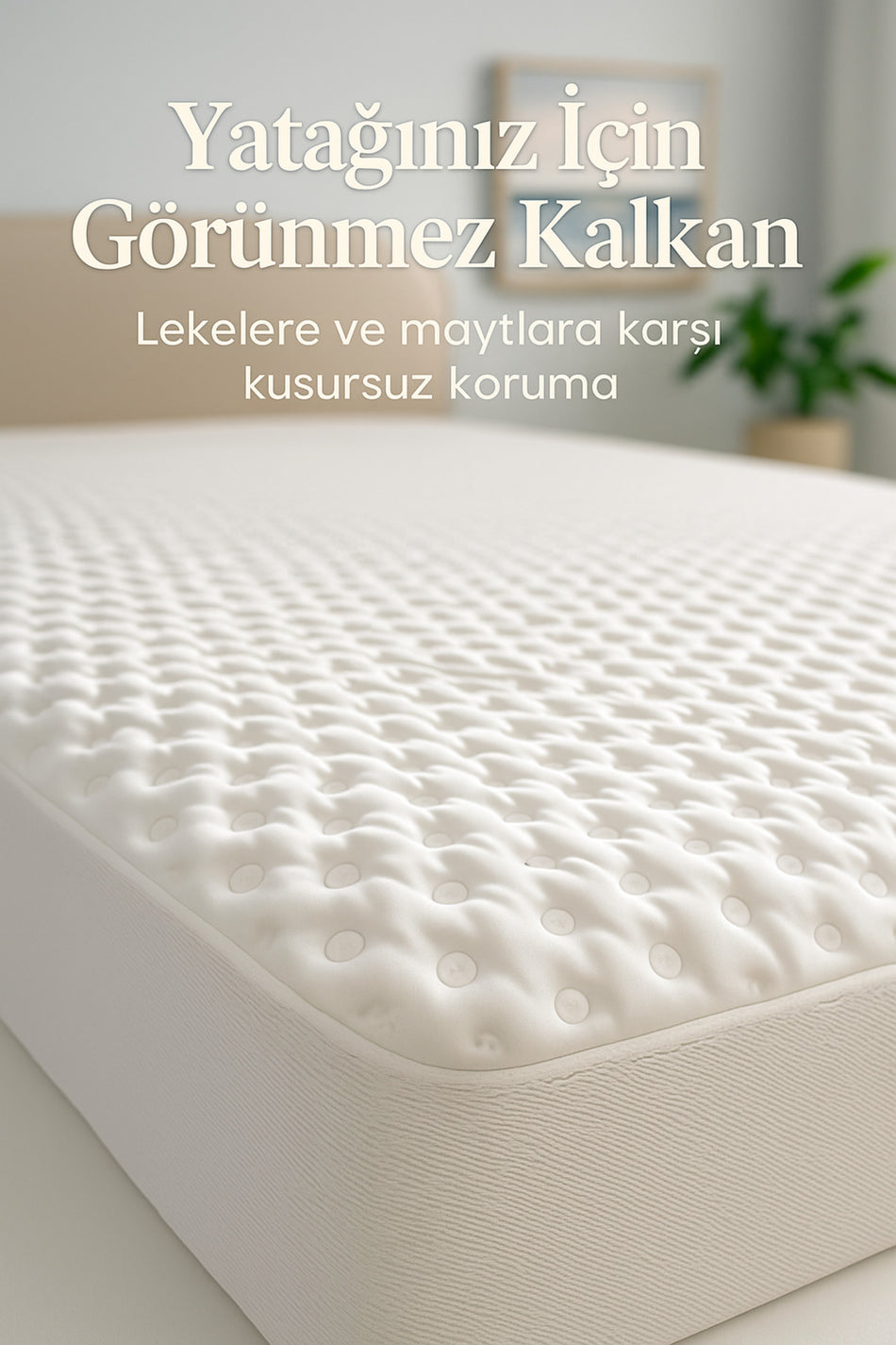KONFOR TEKSTIL Konfor Waterproof Cotton Quilted Fitted Mattress Pad - MALLTURK