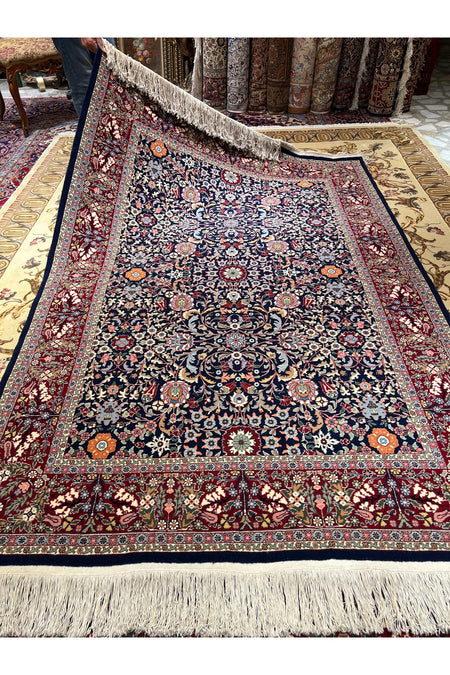 RD RAMAZAN DAG Hand Rug Art Hand-Woven Hereke Rug 100.Anniversary Series Lalezar Design Size 240x152 - MALLTURK
