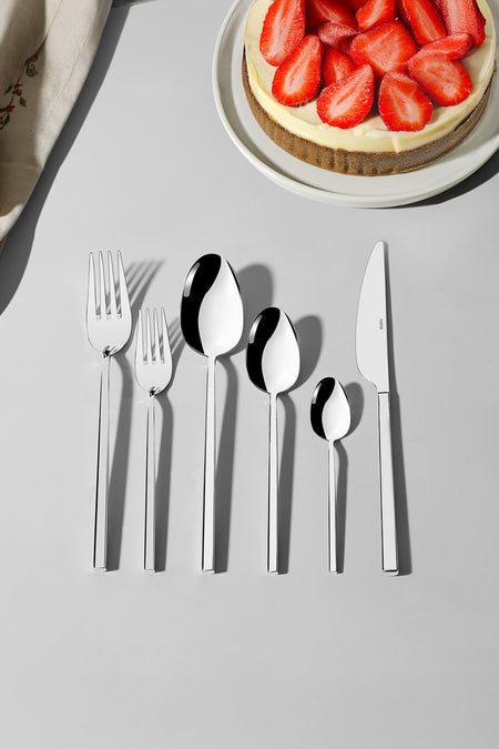 Nehir gloria Plain 12 Place Setting 72 Piece Flatware Set - MALLTURK
