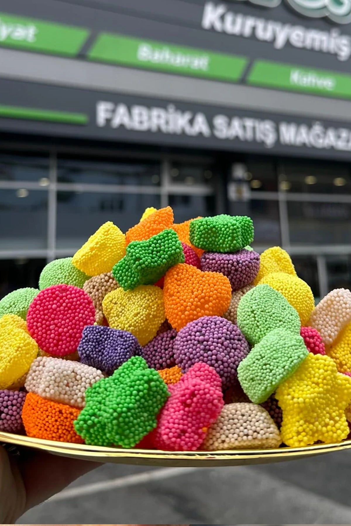 Hicret kuruyemis Colorful Fruit Flavored Jelly Turkish Delight 500 g - MALLTURK