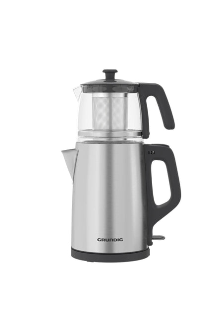 Grundig TM 2522 iC inox Tea Maker with Glass and Steel Strainer - MALLTURK