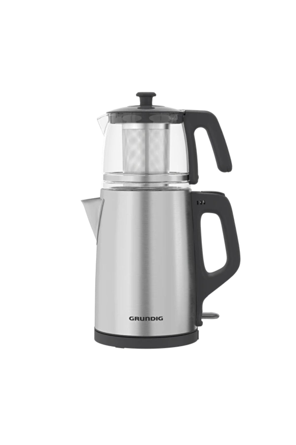 Grundig TM 2522 iC inox Tea Maker with Glass and Steel Strainer